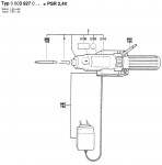 Bosch 0 603 927 042 PSR 2,4 V Cordless Screw Driver 2.4 V / GB Spare Parts PSR2,4V